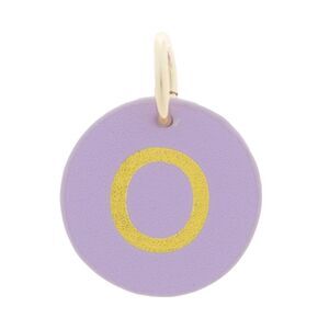 The Cuddle Collab Wear & Share Charm Faux Leather "O" Monogram in Purple